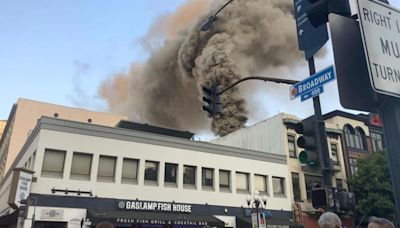 Fire in Downtown San Diego near Comic-Con displaces 50, diverts traffic