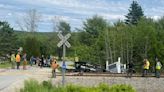 Truck and train collide in Waldo County