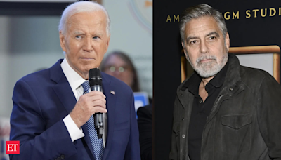 George Clooney urges Joe Biden to reconsider presidential bid. Details here - The Economic Times
