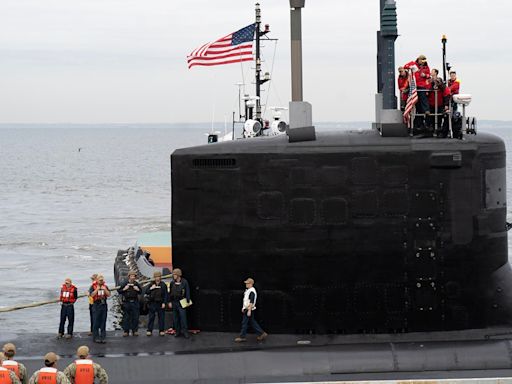 Navy launches USS New Jersey, first US submarine built for both genders