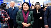 La presidenta de Georgia, Salomé Zourabichvili, vetará la 'ley rusa' por "inaceptable"