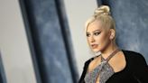 Christina Aguilera Makes a Glamorous Arrival in Custom Chrome Hearts Dress & Heels at Vanity Fair Oscars Party 2023
