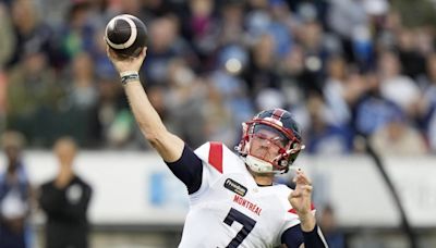 Alouettes place QB Cody Fajardo on six-game injured list with Roughriders on deck