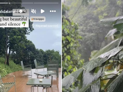 Dubai-based YouTuber Khalid Al Ameri shares Kerala monsoon visuals amid engagement rumours with Tamil actor Sunaina