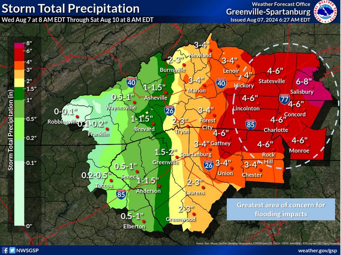 Flood watch issued for Debby in York, Chester, Lancaster counties. These spots are at risk.