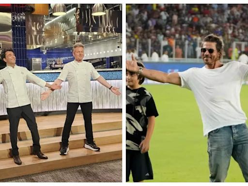 Celebrity chef Gordon Ramsay proves he is a HUGE Shah Rukh Khan fan by nailing Bollywood superstar's iconic pose: Pic Inside | - Times of India