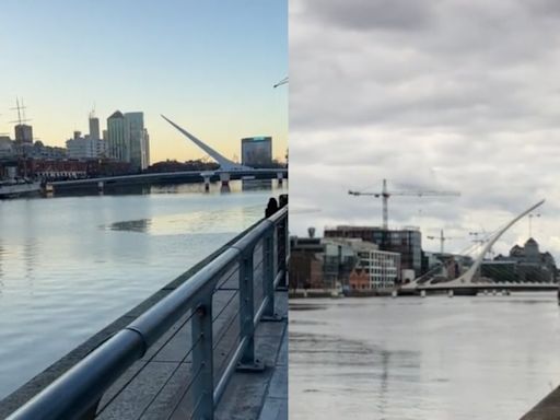 Un joven sorprendió a todos al mostrar la similitud que existe entre Puerto Madero y Dublín