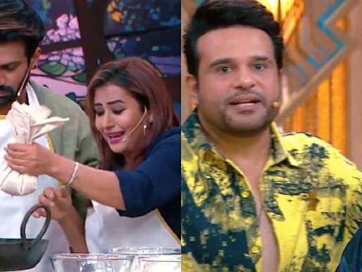 Laughter Chefs PROMO: Krushna Abhishek pulls Khatron Ke Khiladi 14's Shilpa Shinde's leg; 'Bhabiji yeh aap galat pakde hain'