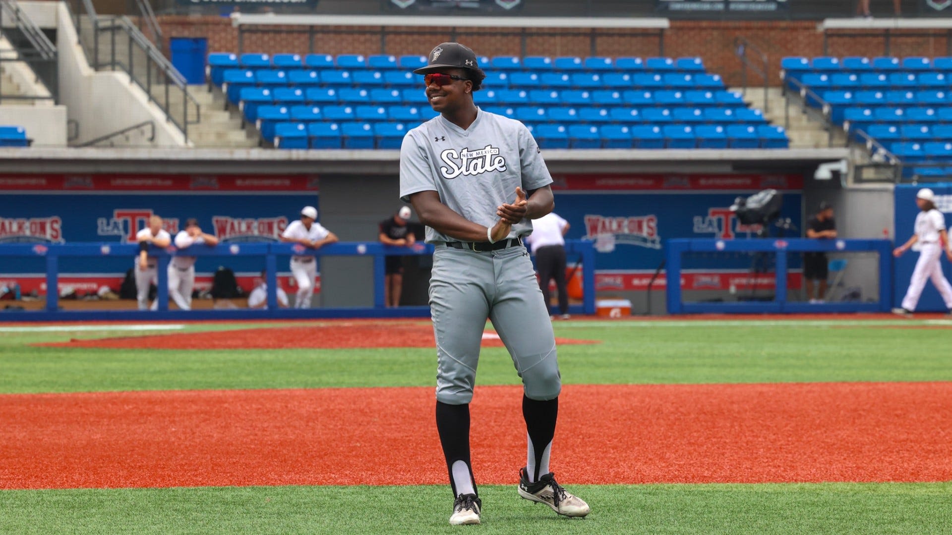 New Mexico State's OF Keith Jones II drafted by the Texas Rangers in ninth round