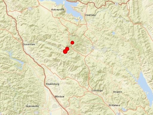 3 earthquakes including a 4.3 magnitude rattle Sonoma, Lake counties this morning | Map