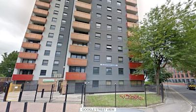 Man and woman arrested on suspicion of murder over balcony fall death in Salford