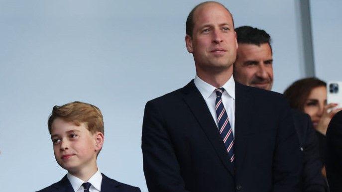 William and George see England heartbreak at Euro 2024 final