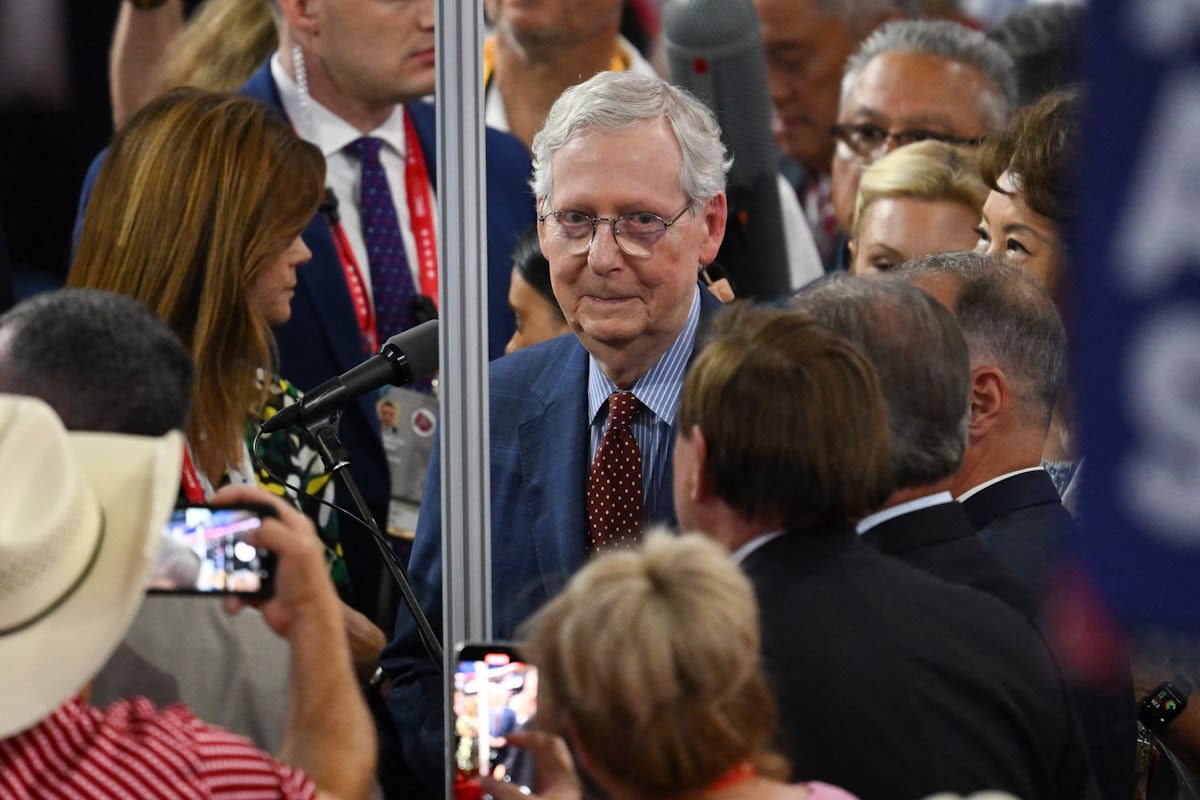 Watch: Entire RNC Boos Mitch McConnell as He Tries to Nominate Trump