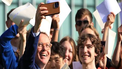 Students reveal joy as A-level results soar