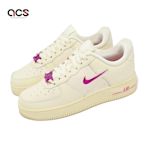 Nike 休閒鞋 Wmns Air Force 1 07 SE 女鞋 米白 桃紅 AF1 Just Do It FB8251-101