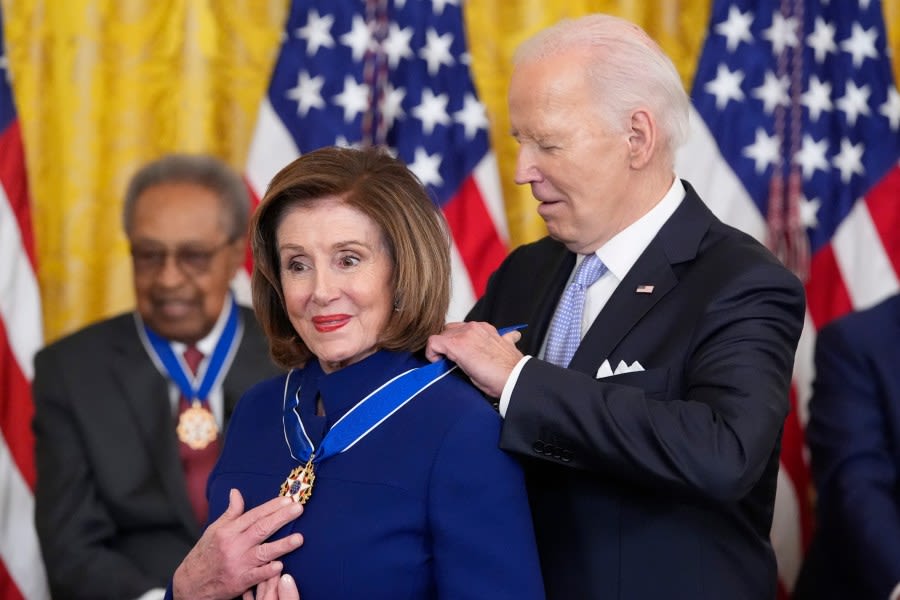 Biden awards the Medal of Freedom to Nancy Pelosi, Medgar Evers, Michelle Yeoh and 16 others