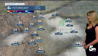 Friday will be warm with isolated thunderstorms in the plains