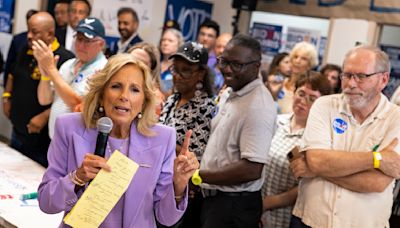 First lady Jill Biden visits Virginia Beach ahead of presidential debate