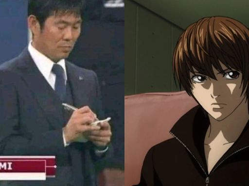 ...Photo Of Japan Coach Writing In His Notebook Real? | Here's The Truth Behind The Death Note Meme