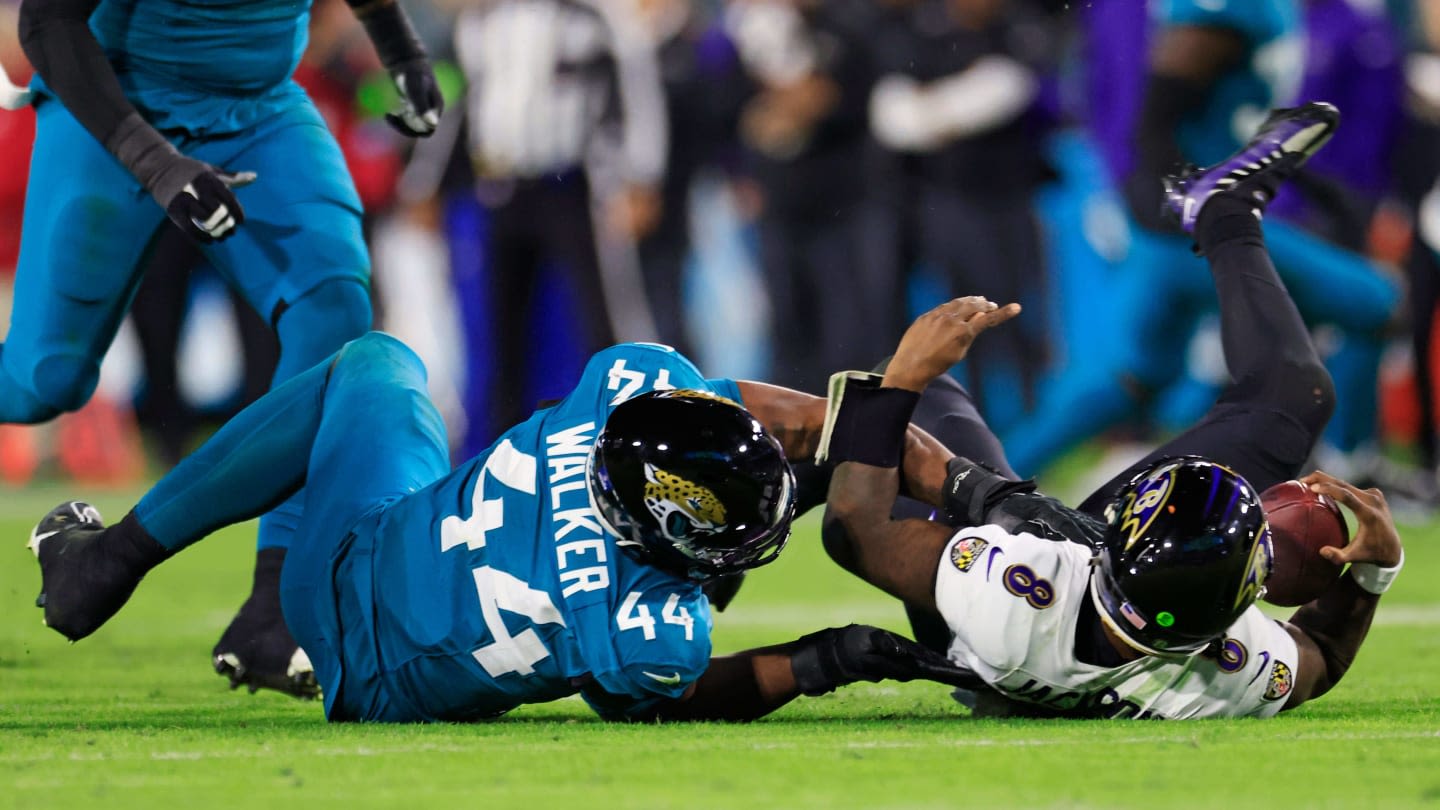 Jaguars' Travon Walker Earns Votes in Ranking of NFL's Best Pass-Rushers