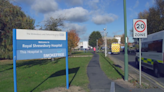 Hospital entrance closes for building work