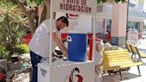 Instalan módulos de hidratación para prevenir golpes de calor en Guasave, Sinaloa