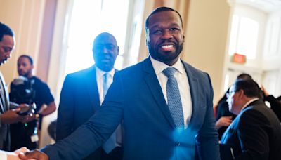 50 Cent Makes Surprise Visit to Capitol Hill To Fight For Liquor Industry Diversity, Gets Roasted For Photo With...