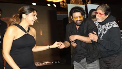 Mom-to-be Deepika Padukone shares fun moments with Prabhas and Amitabh Bachchan at Kalki 2898 AD pre-release event