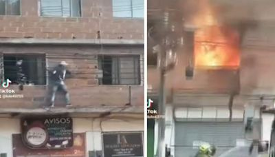 Habla héroe que salvó a 10 gatos de incendio en Medellín: sufrió quemaduras en las manos