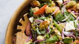 Marinated tomatoes and crisp corn bring punchy summer flavors to bread salad