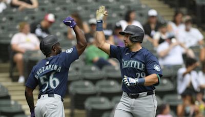 Raleigh homers again as the Mariners complete a three-game sweep of the White Sox in a 6-3 win