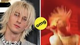 Machine Gun Kelly Was Electrocuted During A Super Bowl Weekend Event And His Hair Stood Straight Up