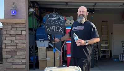 To beat the heat, an Arizona man offers free water. His HOA is fining him.