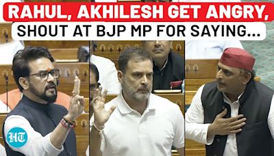 Rahul Gandhi, Akhilesh Get Angry, Start Shouting Over BJP MP Anurag's 'Jiski Jaat…' Jibe: Parliament