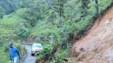 Lluvias provocaron derrumbes en la vía principal de Briceño, en Antioquia