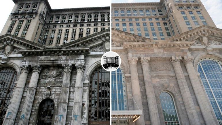 Michigan Central Station’s $950M renovation: Before-and-after photos show dramatic change