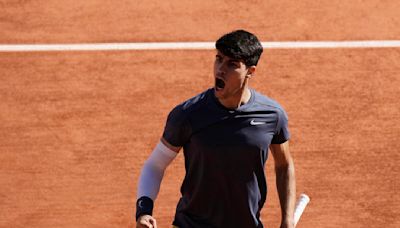 Carlos Alcaraz reaches his first French Open final by beating Jannik Sinner 2-6, 6-3, 3-6, 6-4, 6-3