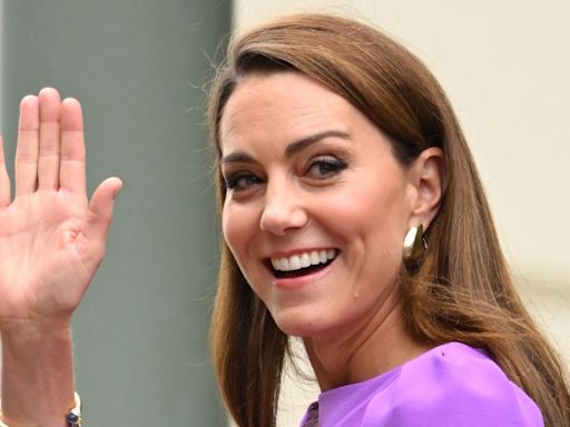 The Princess of Wales arrives at Wimbledon with Princess Charlotte