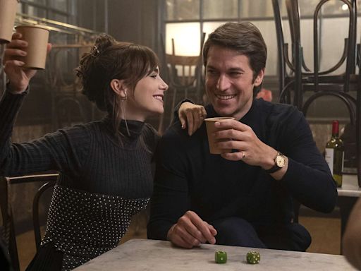 Lily Collins Gets Cozy with Lucas Bravo in First Look Photos for “Emily in Paris” Season 4