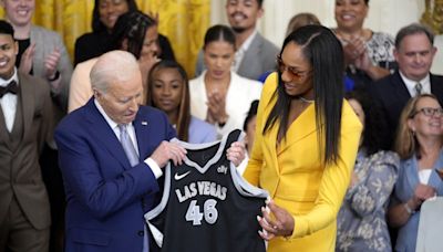 President Biden celebrates the Las Vegas Aces, calls it a “banner year” for women’s basketball