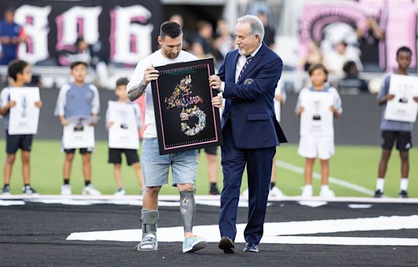 Lionel Messi honored at Inter Miami vs Chicago Fire game, Luis Suarez in starting lineup