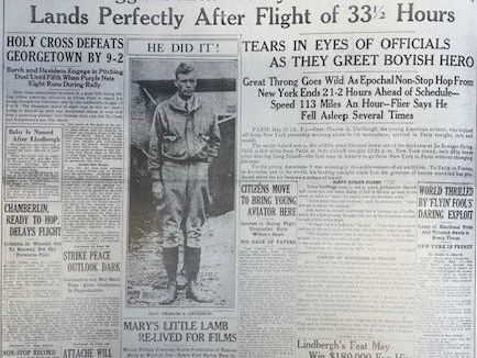 Remembering Charles Lindbergh's stop in Central Mass.