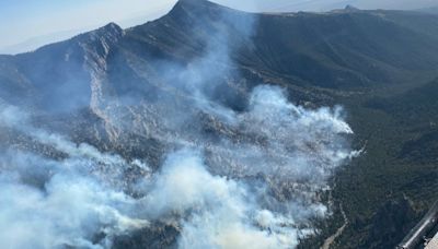 Fire raging in eastern Nevada burns 1,300 acres