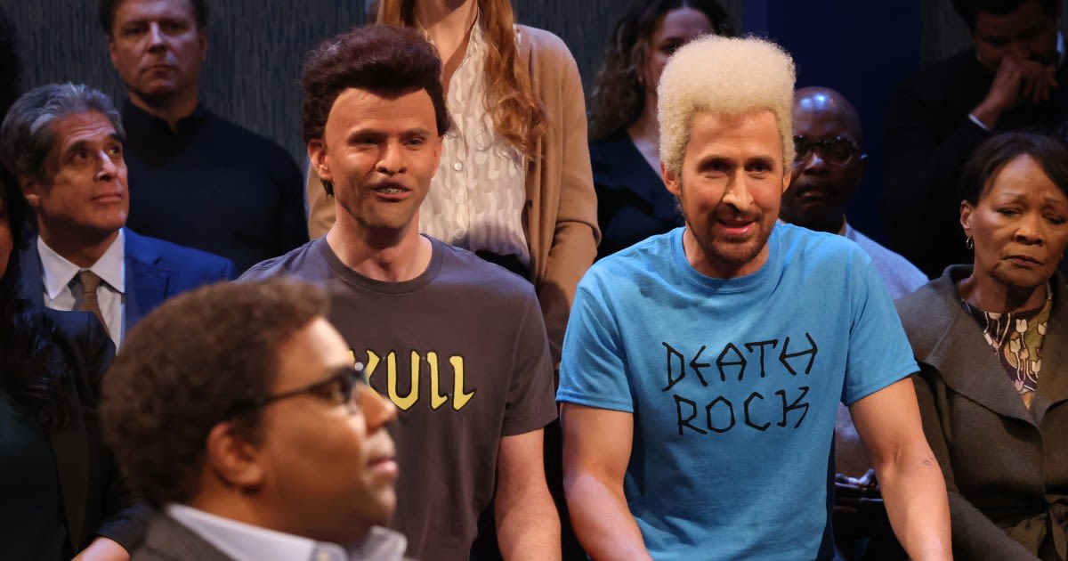 Ryan Gosling and Mikey Day dress up as Beavis and Butt-Head for ‘Fall Guy’ premiere