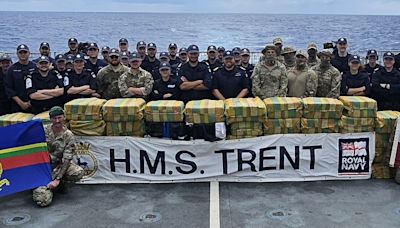 Royal Navy seizes over £200million of cocaine as desperate smugglers dump drugs