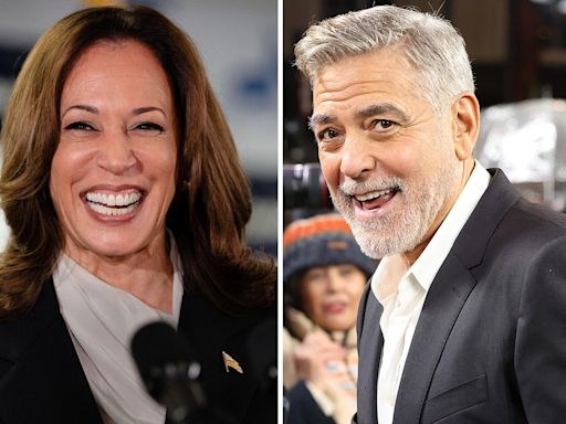 George Clooney endorses Kamala Harris and praises Biden after he penned op-ed calling on him to drop out of 2024 race