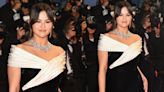 Selena Gomez Channels the Black and White Trend in Saint Laurent Off-the-shoulder Gown for Cannes Film Festival 2024 ‘Emilia ...