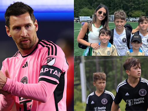 Winning trophies runs in Lionel Messi’s family! Antonela Roccuzzo salutes Inter Miami ‘champions’ featuring her son Thiago after taking in success alongside Luis Suarez’s wife...