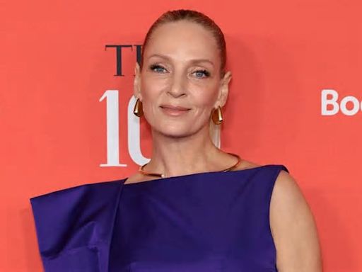 Uma Thurman celebrates her birthday with amazing ‘whatever’ candles