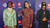 Marvin Harrison Jr. in Pixelated Louis Vuitton Suit, Diana Flores in Beaded Minidress and More NFL Draft 2024 Red Carpet Arrivals: Live...